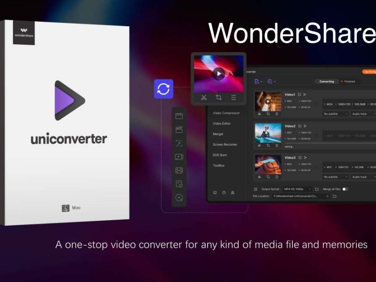 Wondershare UniConverter 15.0.2.12 download the new for mac